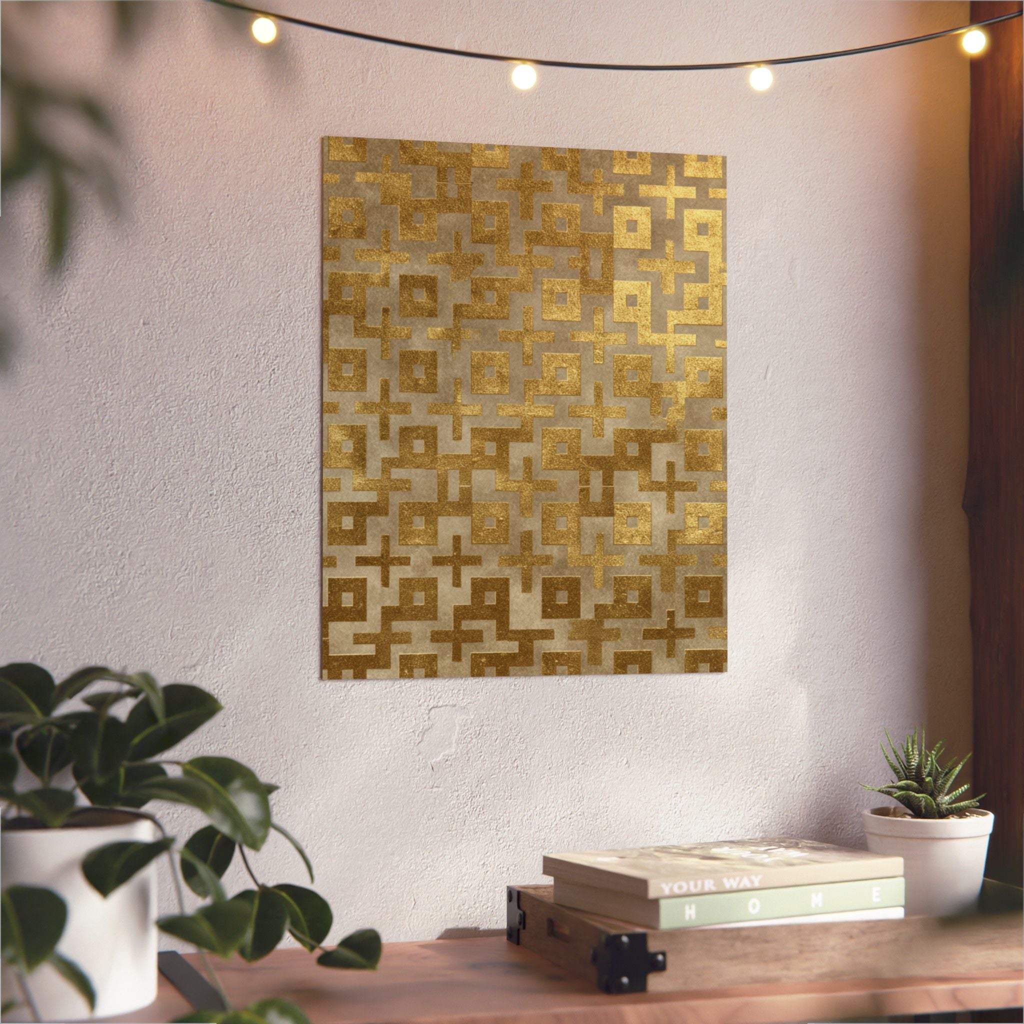 Gold Geometry Aluminum Composite Panels