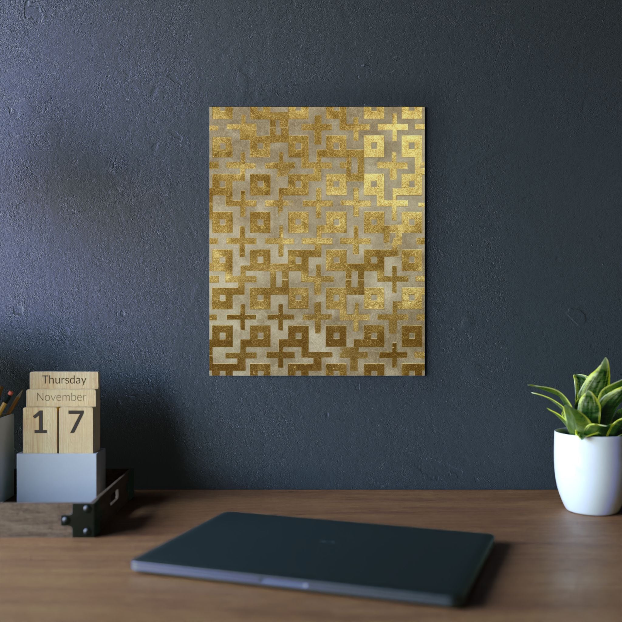 Gold Geometry Aluminum Composite Panels