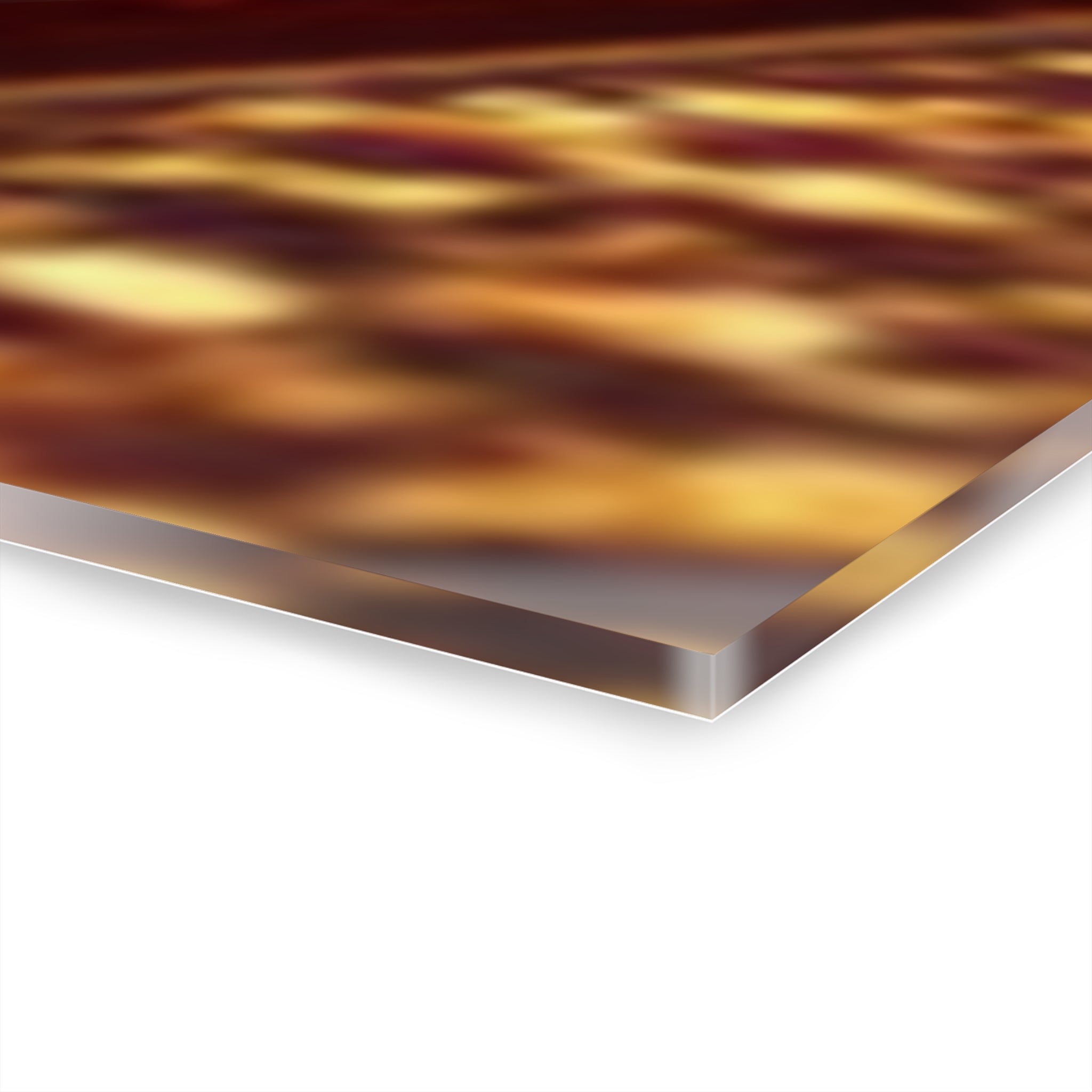 Elegant Red & Gold Geometric Triptych – Luxury Acrylic Wall Art