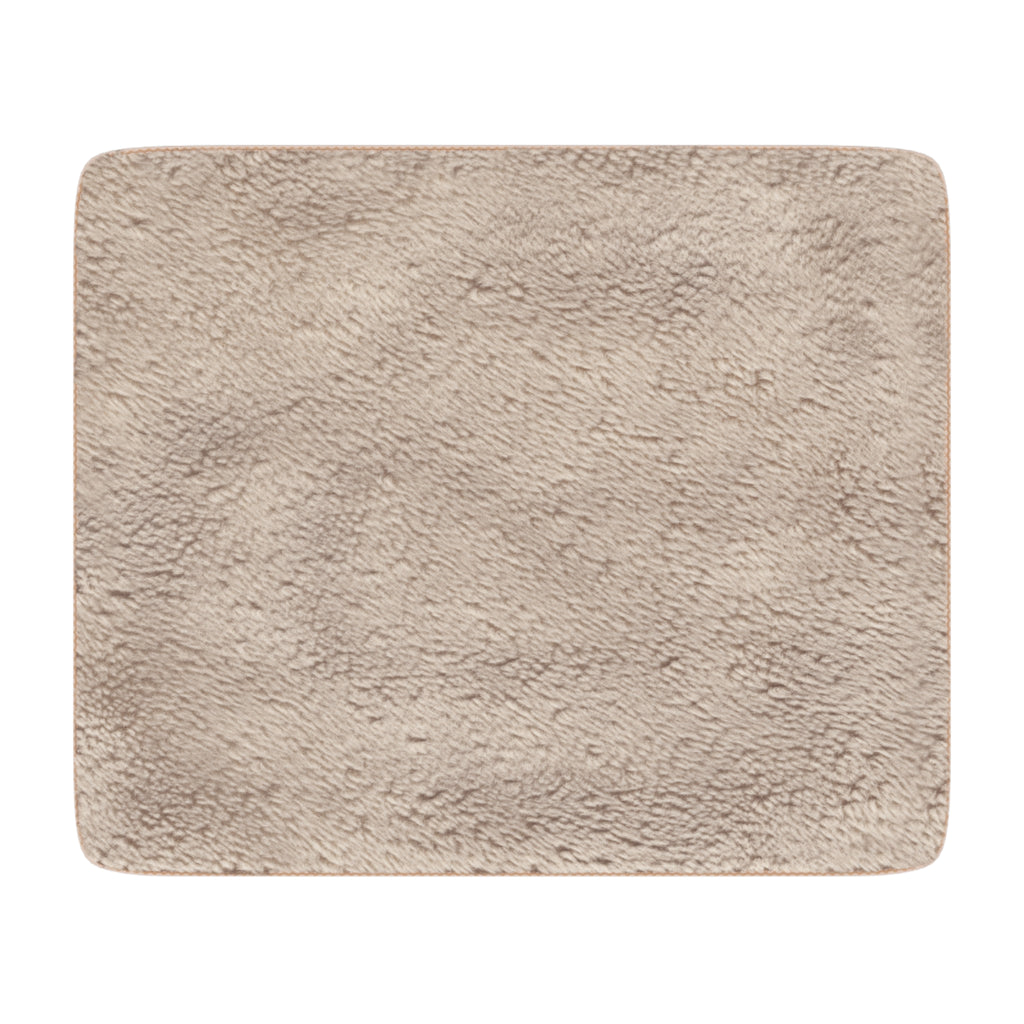 Tan Sherpa Blanket - Rustic Poinsettia Patchwork Throw (Cozy Holiday Gift)