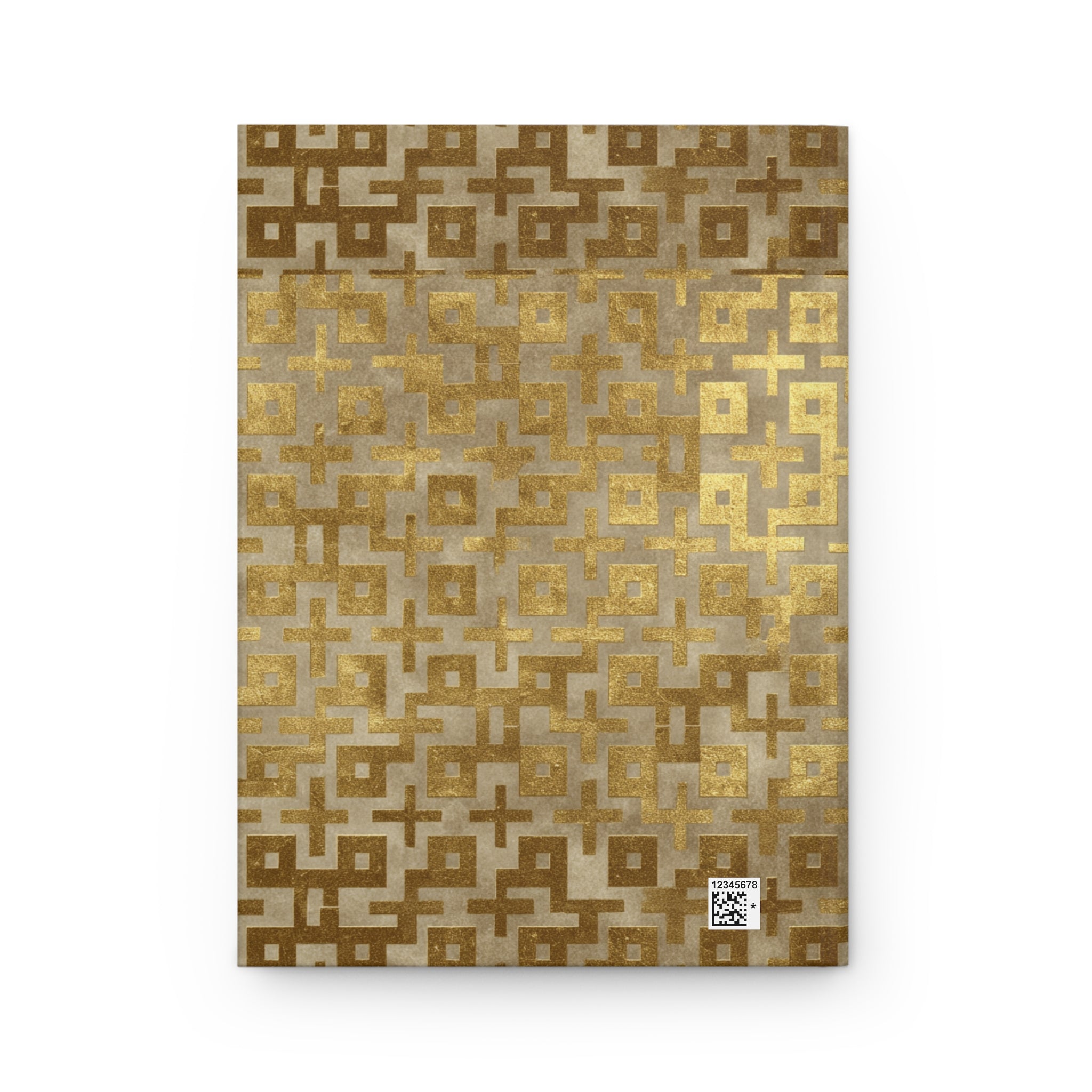 Gold Geometric Hardcover Journal