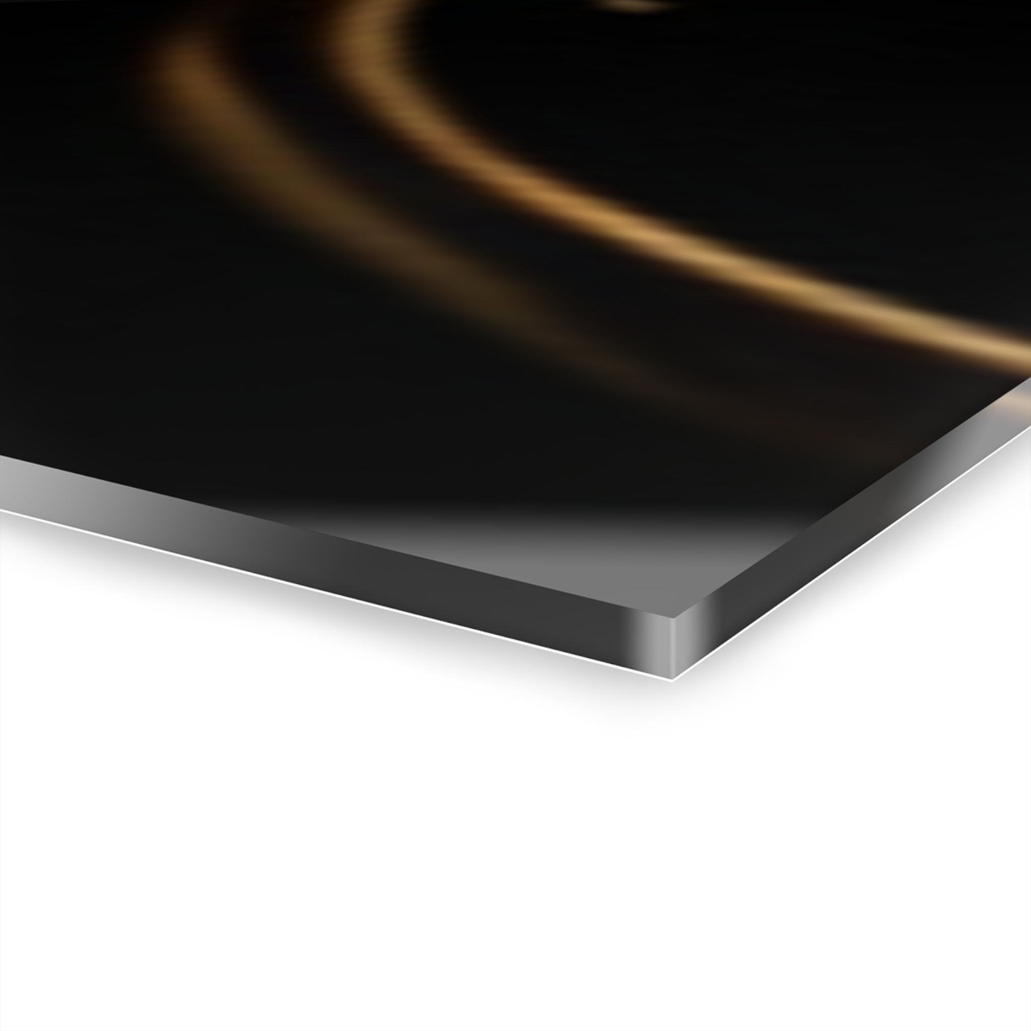 Celestial Sapphire Jewels Triptych Acrylic Wall Art — Fractal Mandala Galaxy Panels