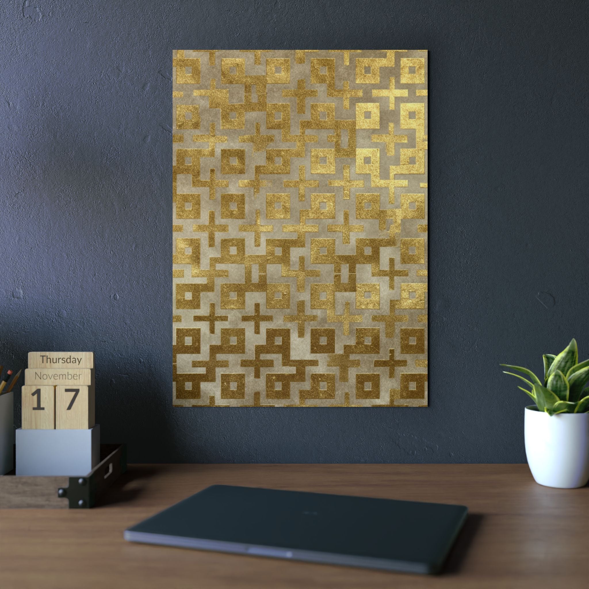 Gold Geometry Aluminum Composite Panels